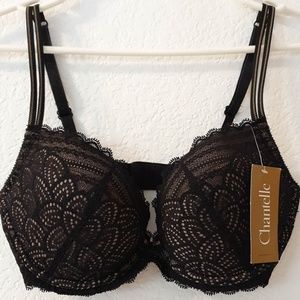 $78 NEW W/T Chantelle Merci Push up Bra 1742 32DD